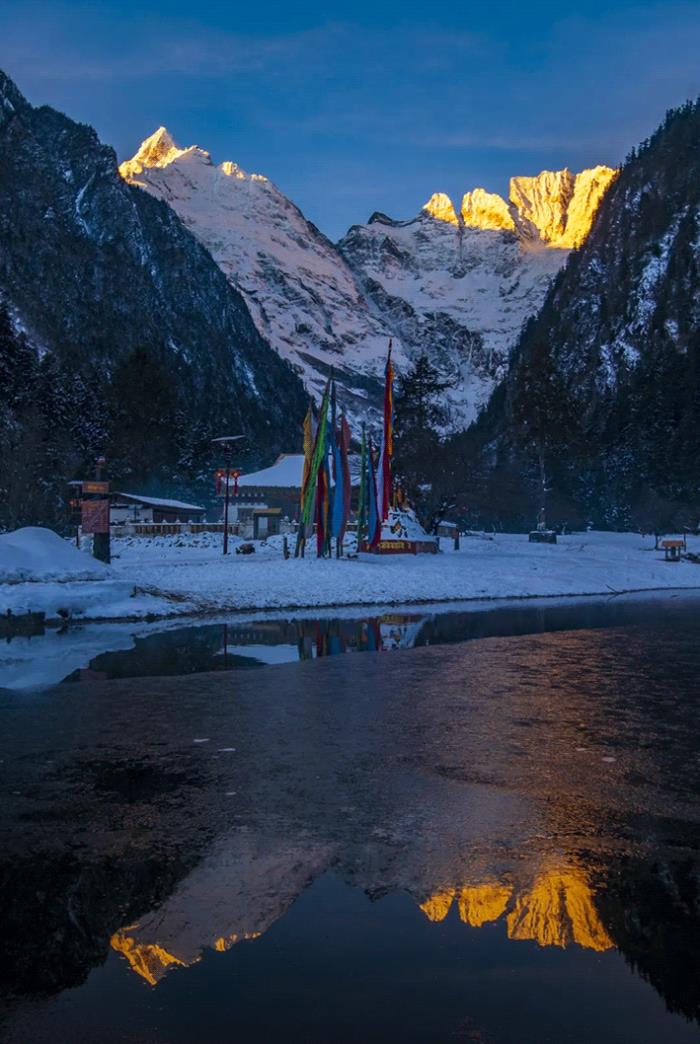 如果真的有香巴拉 那該是雨崩雪后的樣子！