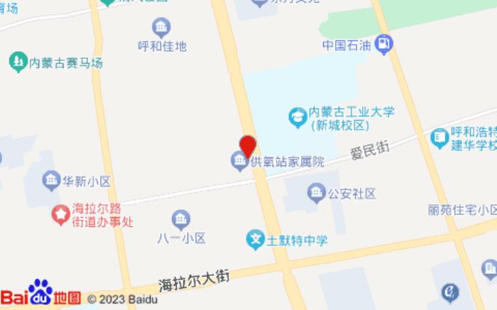 如家商旅酒店(呼和浩特體育場工業(yè)大學(xué)店)位置圖