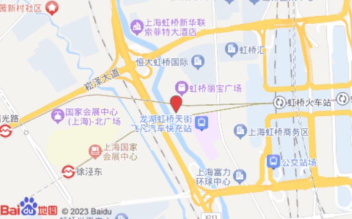 全季酒店(上海虹橋火車站店)位置圖