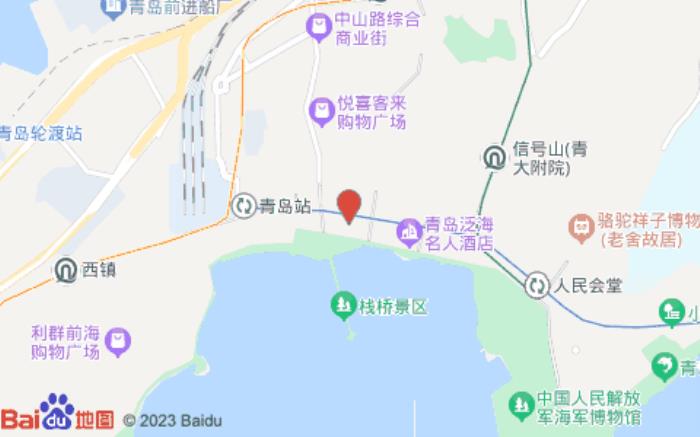 喆啡酒店(青島棧橋火車站店)位置圖