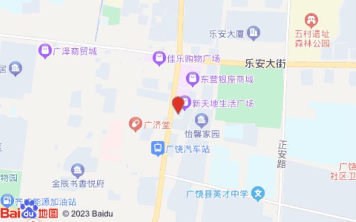 銀座佳驛酒店(廣饒汽車站店)位置圖